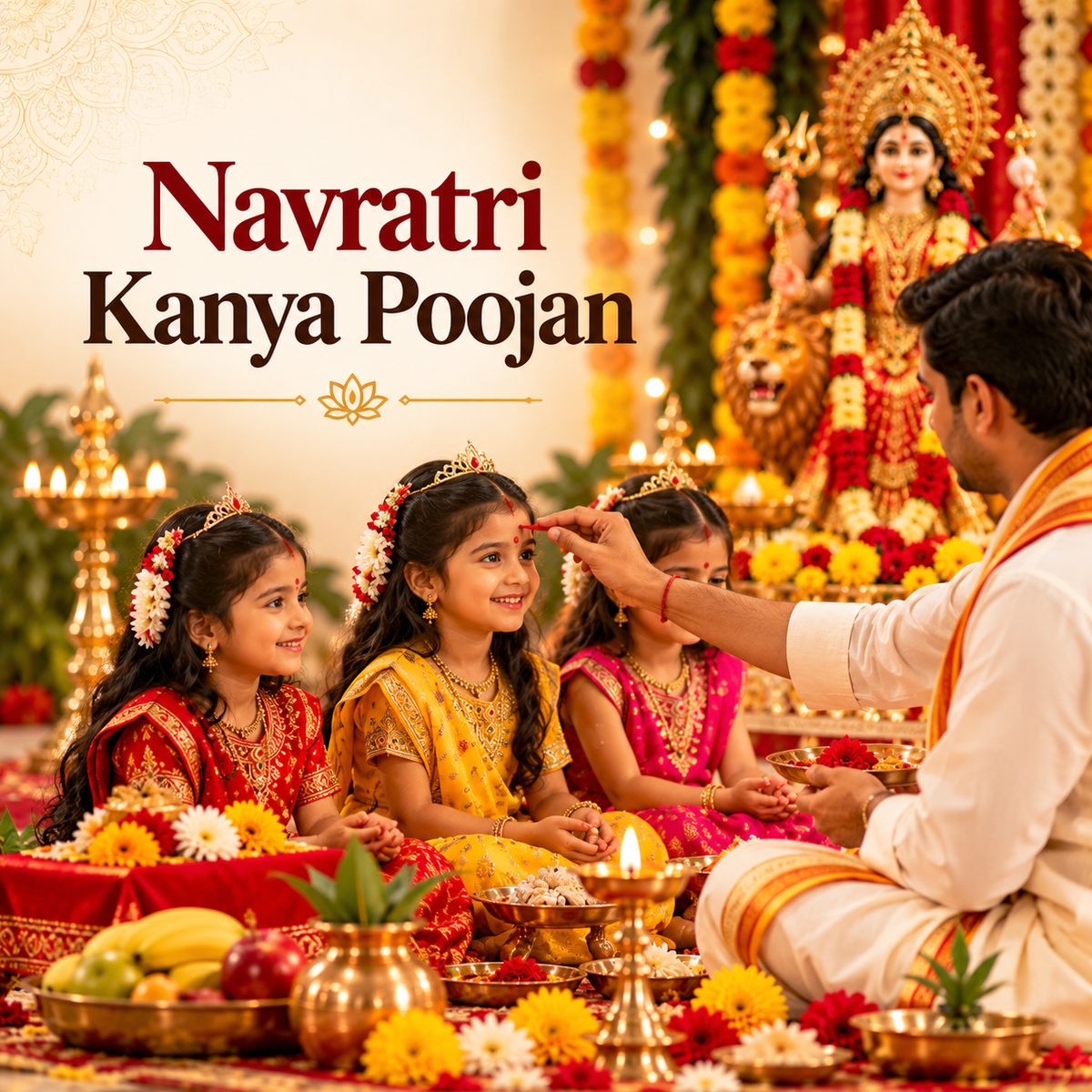 Navratri Kanya Poojan